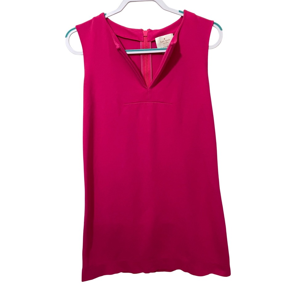 Kate Spade New York Keri Pink Knit Sleeveless Shift Dress Size 6 Preppy Mod